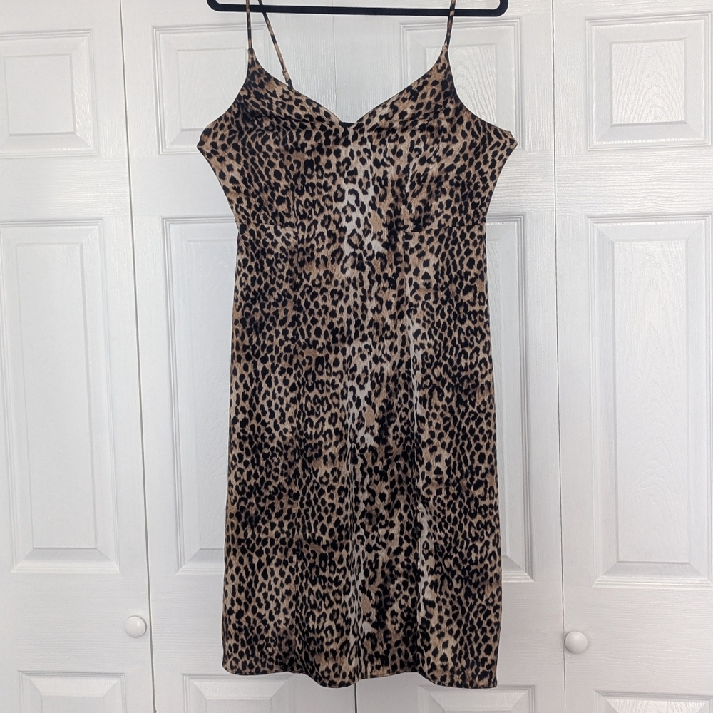 🐆Express Leopard Print Slip Dress | Size M | Fall/Winter